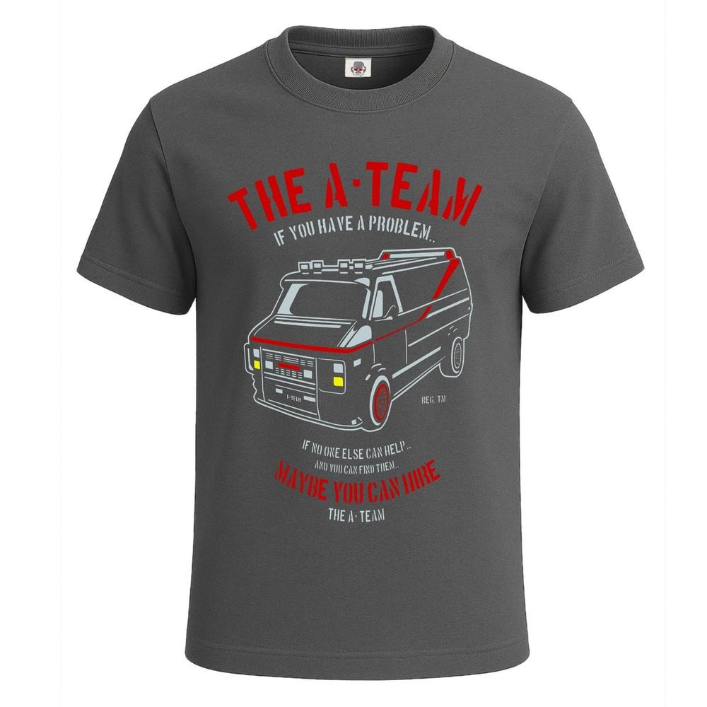 The ateam funny retro tv fathers day mens tshirt funny novelty gift tee top 2XL