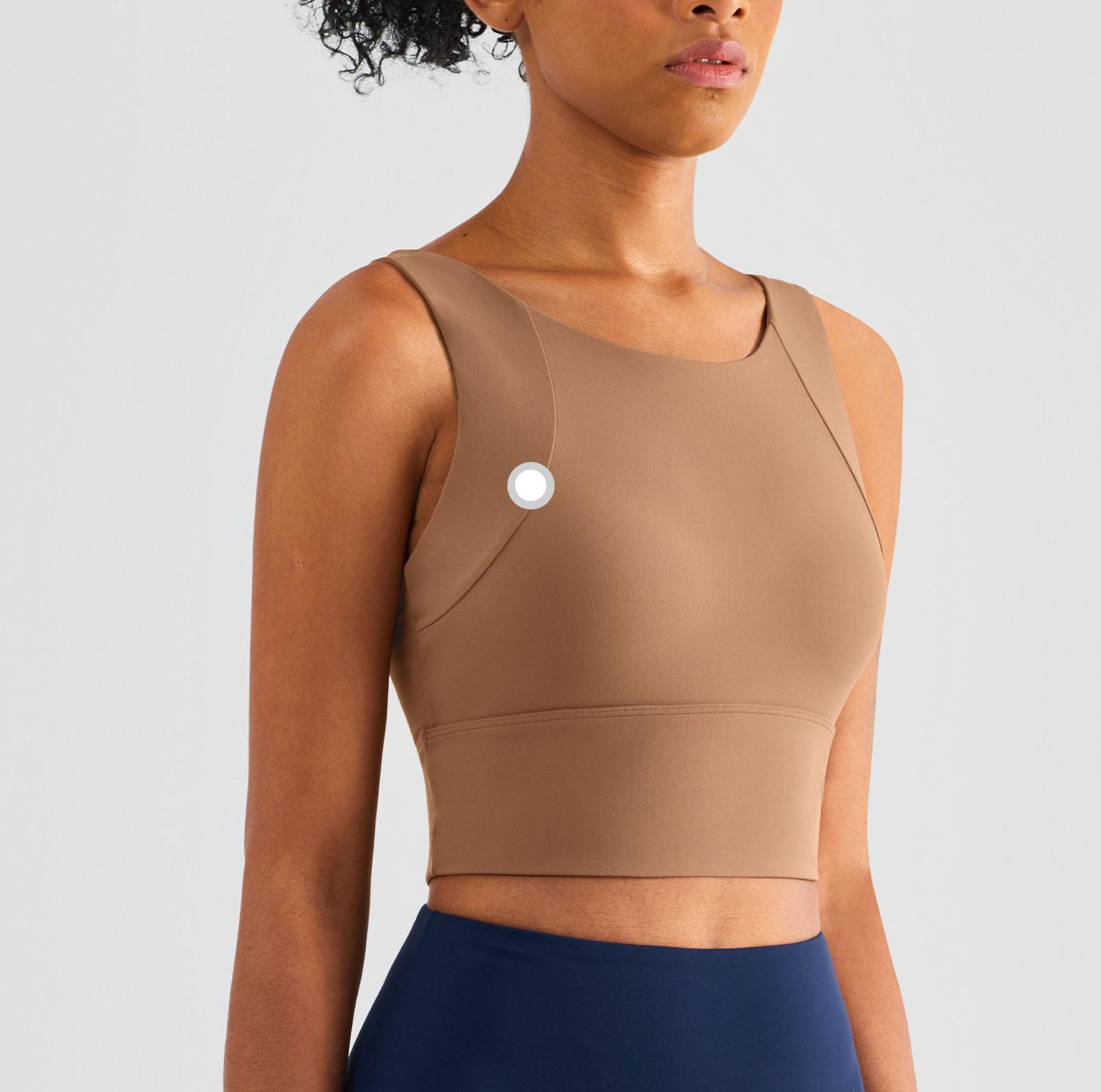 Женский удлиненный беспроводной бюстгальтер для бега — фото 7