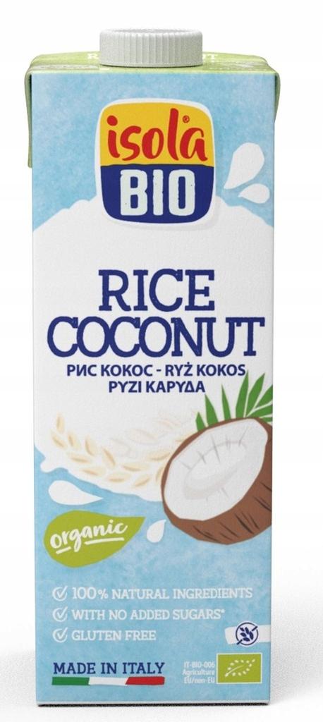Gluten-free Coconut Rice Drink, Organic, 1000ml ISOLA BIO