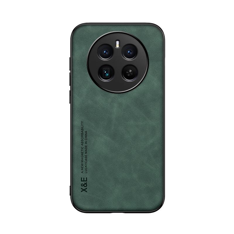 

Для Realme 12 4G задняя крышка кожа на ощупь искусственная кожа чехол мягкий Fundas для Realme 12 Funda Capa Coque For Realme 12 4G зелёный