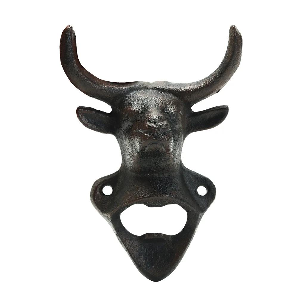 Wall Mounted Bottle Opener Retro Metal Iron Art Wall Decoration Living Room Bar Restaurant Holiday Party Bottle Opener