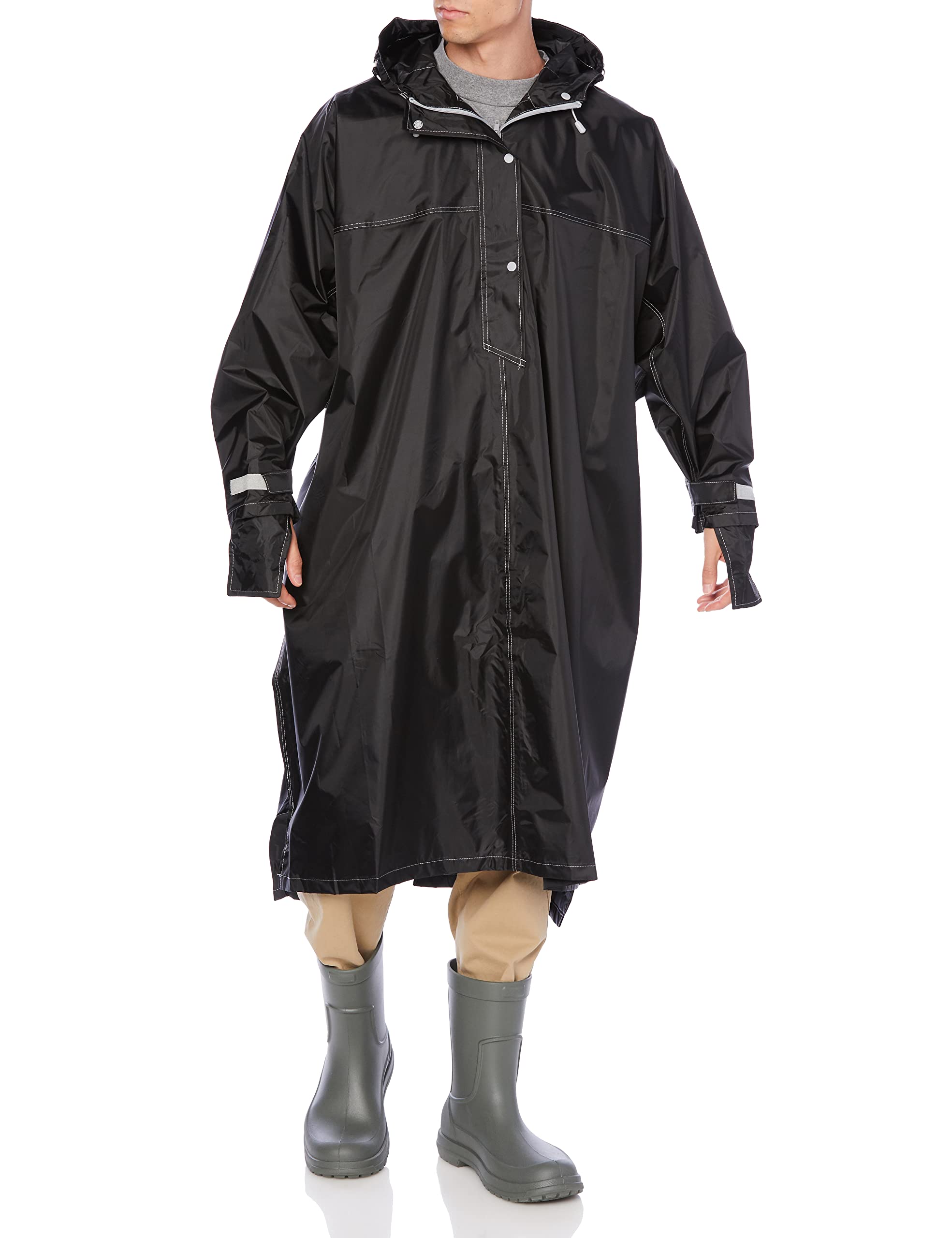 

Зимняя вишня Дождь Высокое пончо с перчаткой Размер F Пончо, Унисекс, Накидки, Черный, чёрный