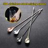 1 PC Sturdy Coffee Spoon Not Rust Long Handle Cocktail Mixing Spoon Wine