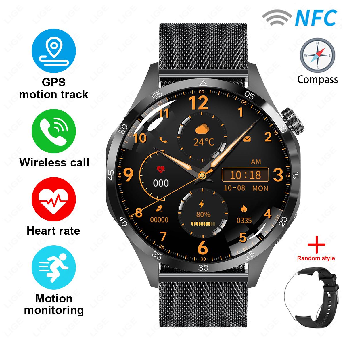 SACOSDING NFC+GPS viedais pulkstenis vīrietis sporta