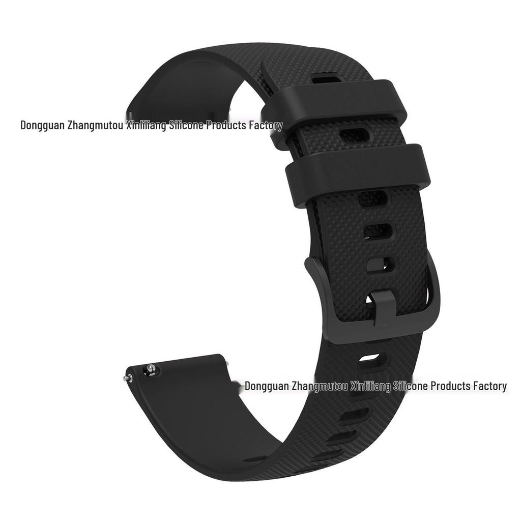 Garmin Venu Silicone Small Check-Pattern Watch Band, Vivomove Sport Textured Strap, 18/20/22mm.