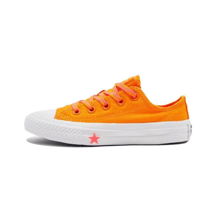 Converse Chuck Taylor All Star Comfortable Daily Low Top Kids Sneakers Kids Sneakers Orange 364190C