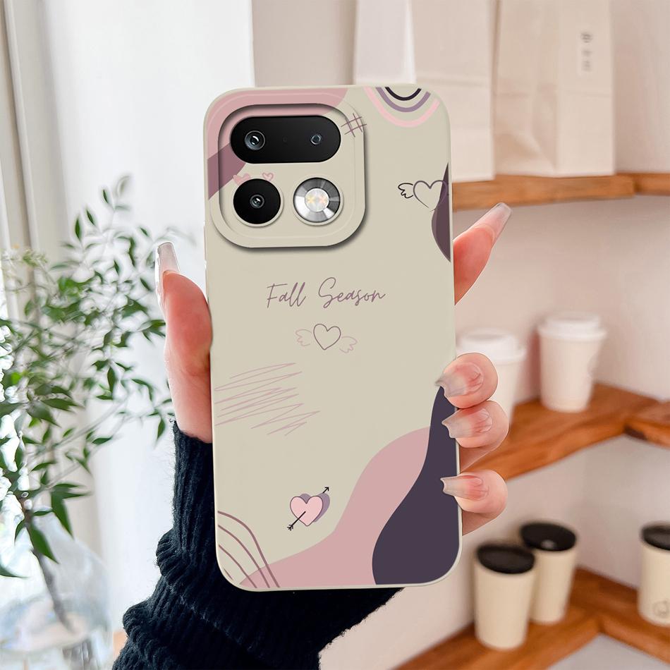 

For Realme 16 Pro Plus Case Minimalist Hearts High Quality Liquid Silicone Full Protection Phone Cover For Realme16 Pro+ Fundas realme 16 Pro