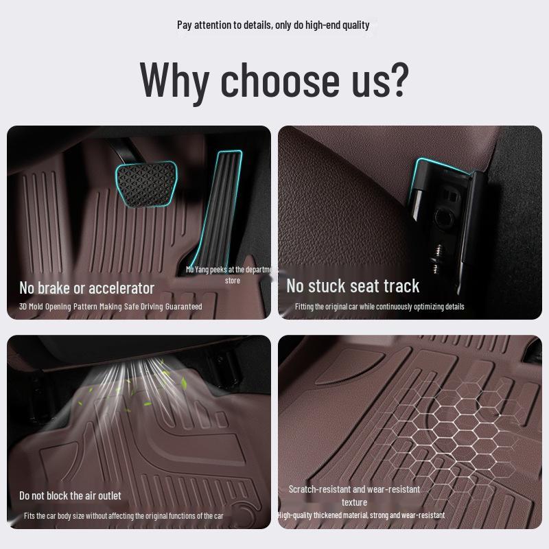 Suitable TPE Floor Mats for Lexus ES200, RX300, NX200, UX, GX - Full Coverage