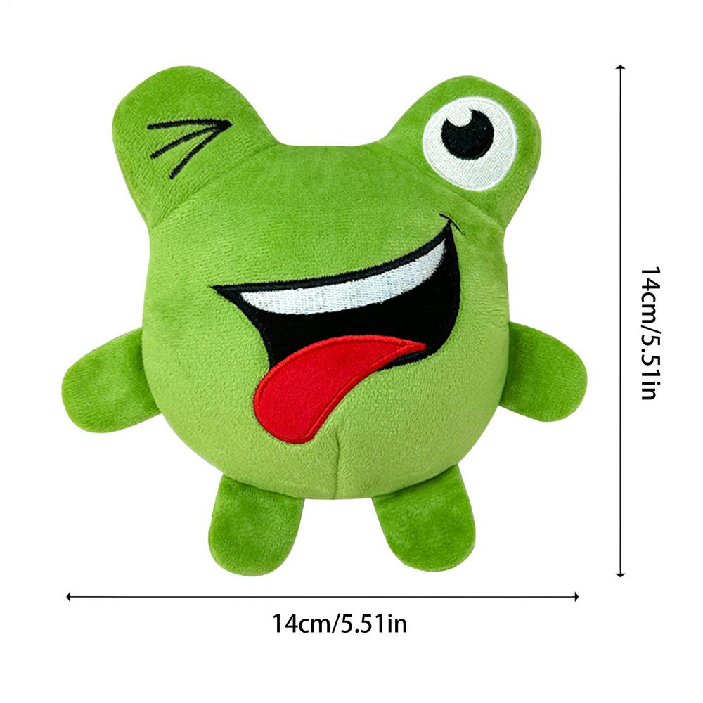 Hundleksak Boll Pipig Gosedjur Valp Studsig Boll Djurform Mjuk Studsig Lek Dubbla Lager Rivtåligt Gosedjur För Kattens Tänder