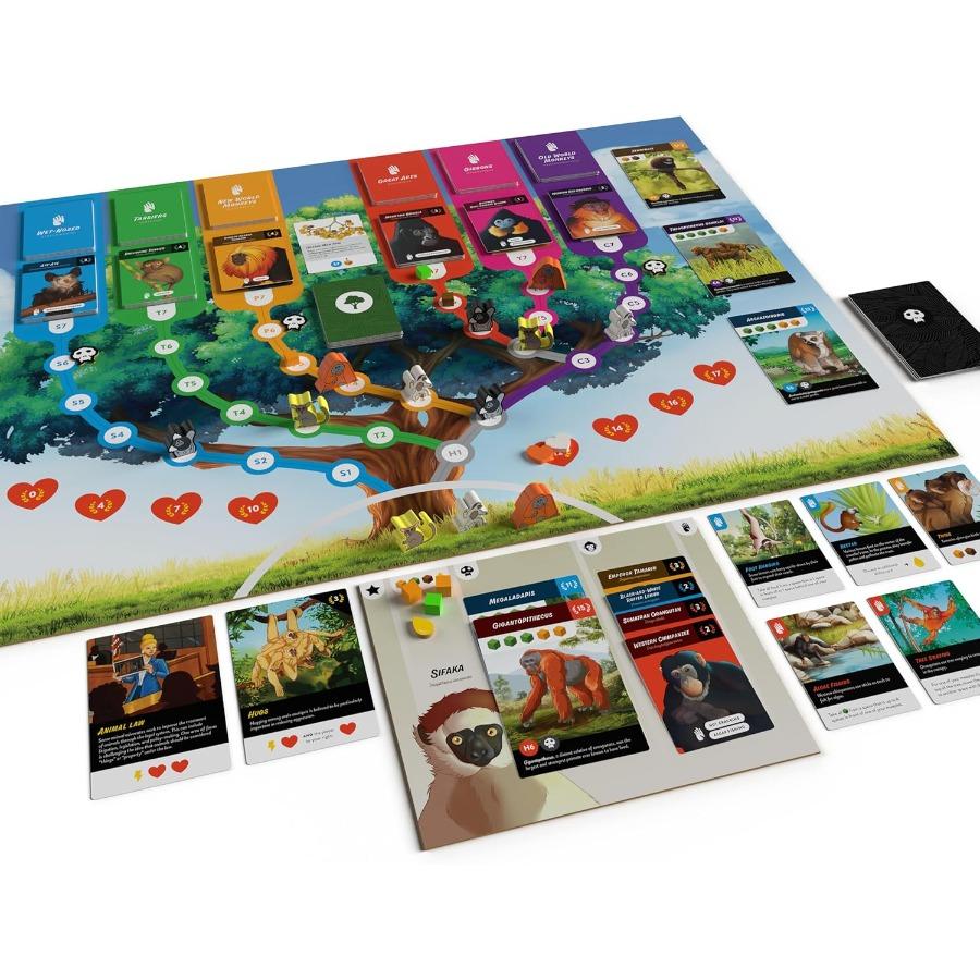 Primates: an Evolutionary Board Game Deluxe Immersive Strategy Gameplay for Science Enthusiasts and Family Nights Featuring Det