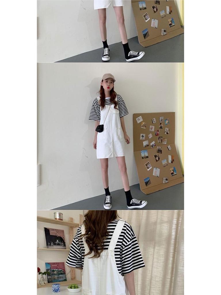 Retro Plus Size Denim Suspender Skirt: Age-Reducing, Waist-Slimming Autumn/Winter Dress for Women