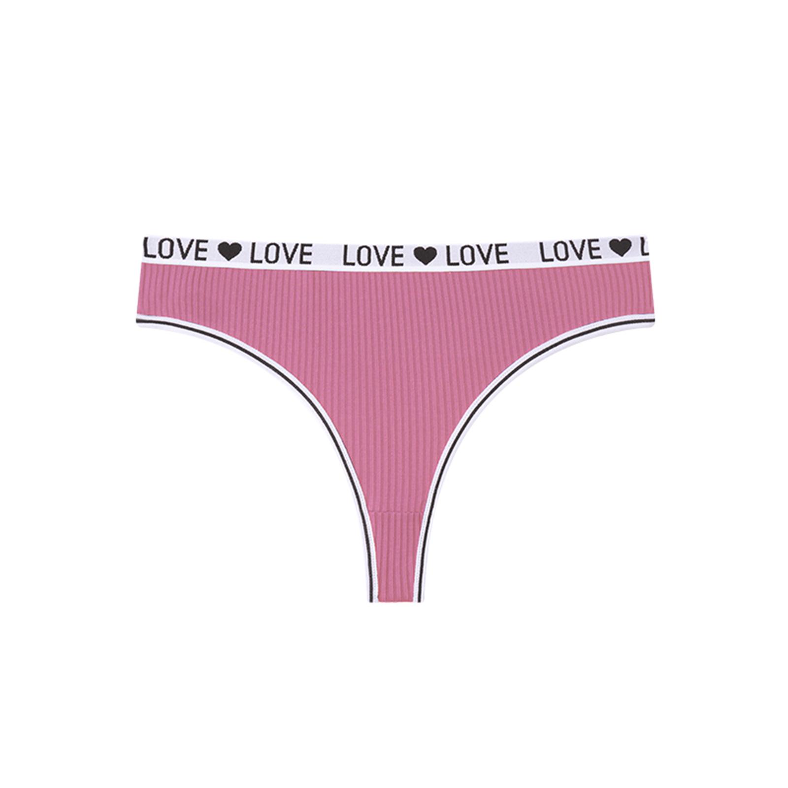 

Женские стринги Сексуальные Йога Спорт Буквенный Пояс Низкая посадка Бесшовное Нижнее Белье L