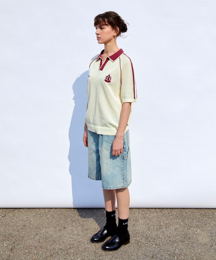 LMC Line Point Skipper Half Knit Black