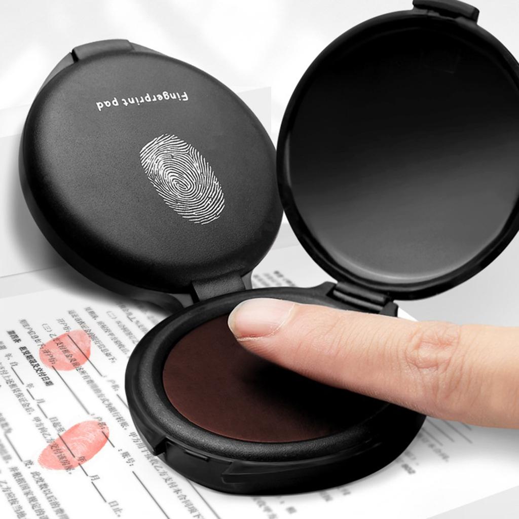 Thumb Print Ink Pad Fingerprint Ink Pad Practical Fingerprint Pad Quick Dry Ink Pads Office Supplies for Emergency Can