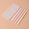 1PC Sealing Wax Stick Silicone Mold Half Round Long Strip Lacquer Wax Stick DIY Creative Cake Decoration Candle Making Silicone Mold