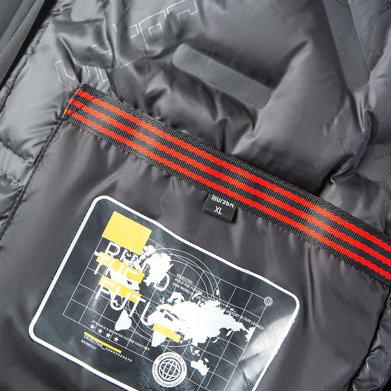 Men's 3-in-1 Detachable Liner Mid-Length Hooded Winter Down Jacket