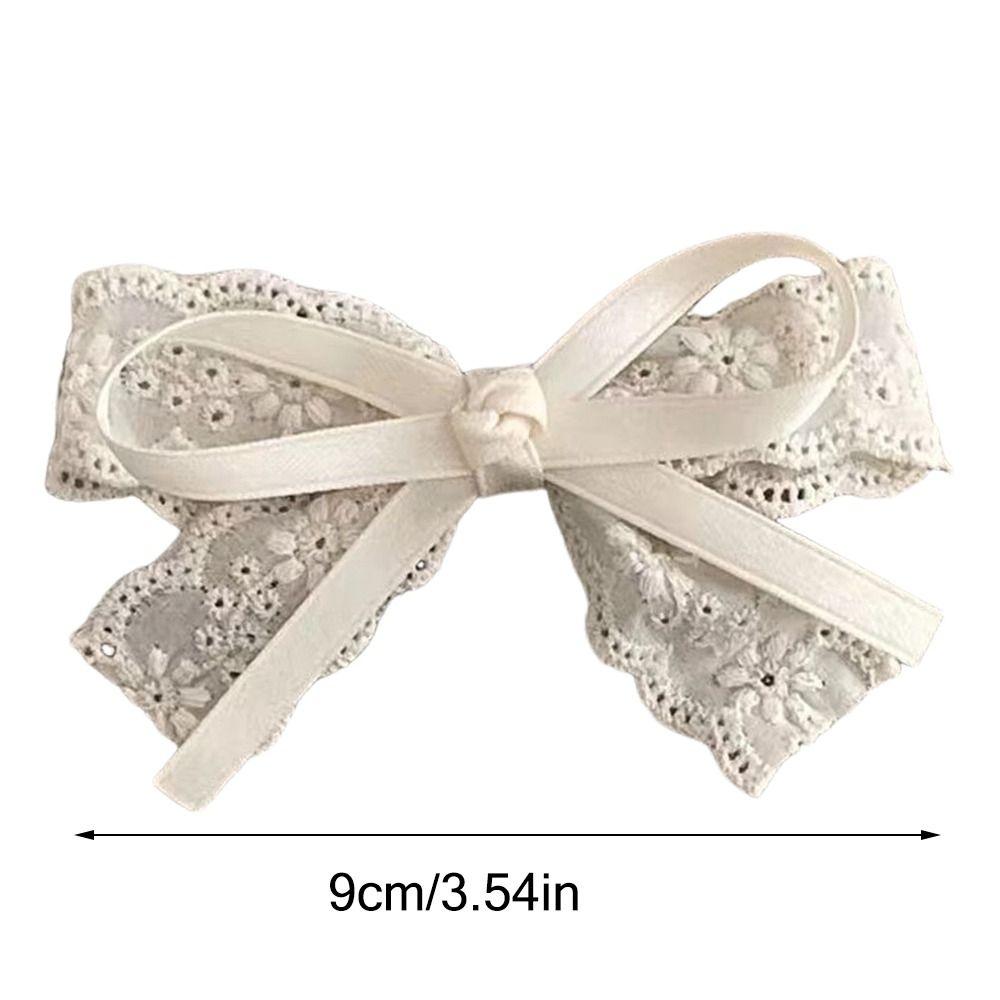 Lace Bow Kid Hairpins Duckbilled Hair Accessories Fashion Hair Clip Gift