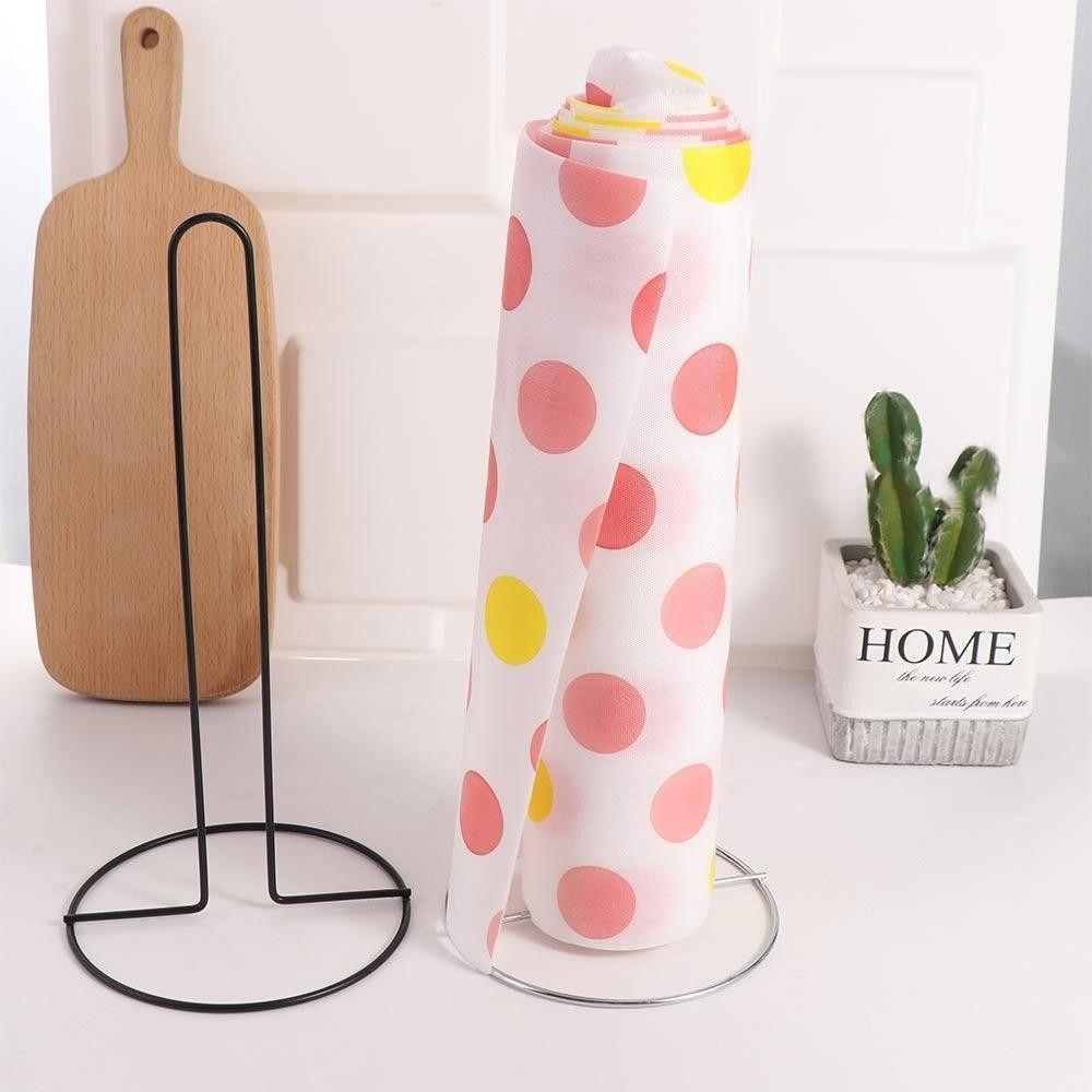 1Pcs Black/Silver Tissue Stand Vertical Napkins Rack Durable Roll Paper Towel Holder