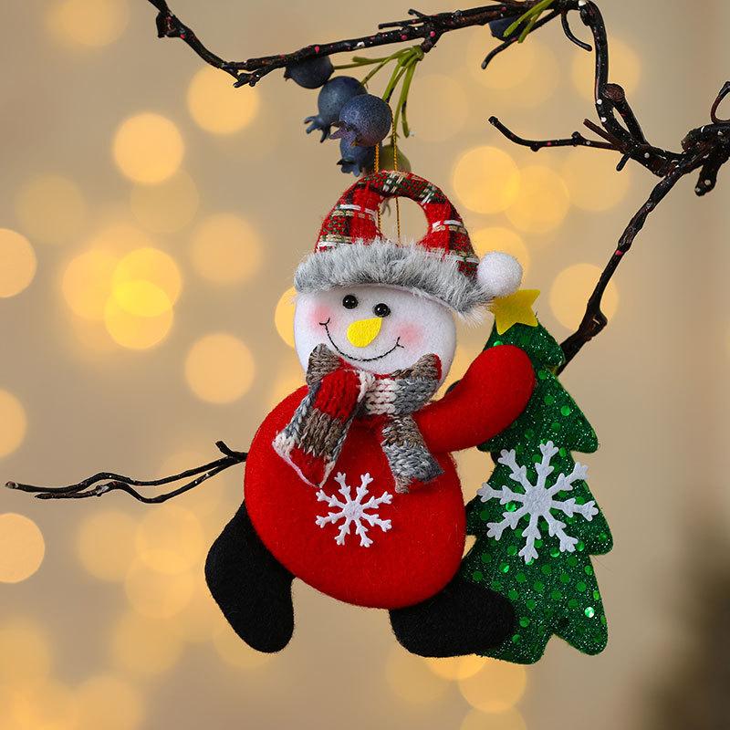 Christmas Fabric Ornaments Set - Plush Dolls, Tree Hangers & Gift Decor