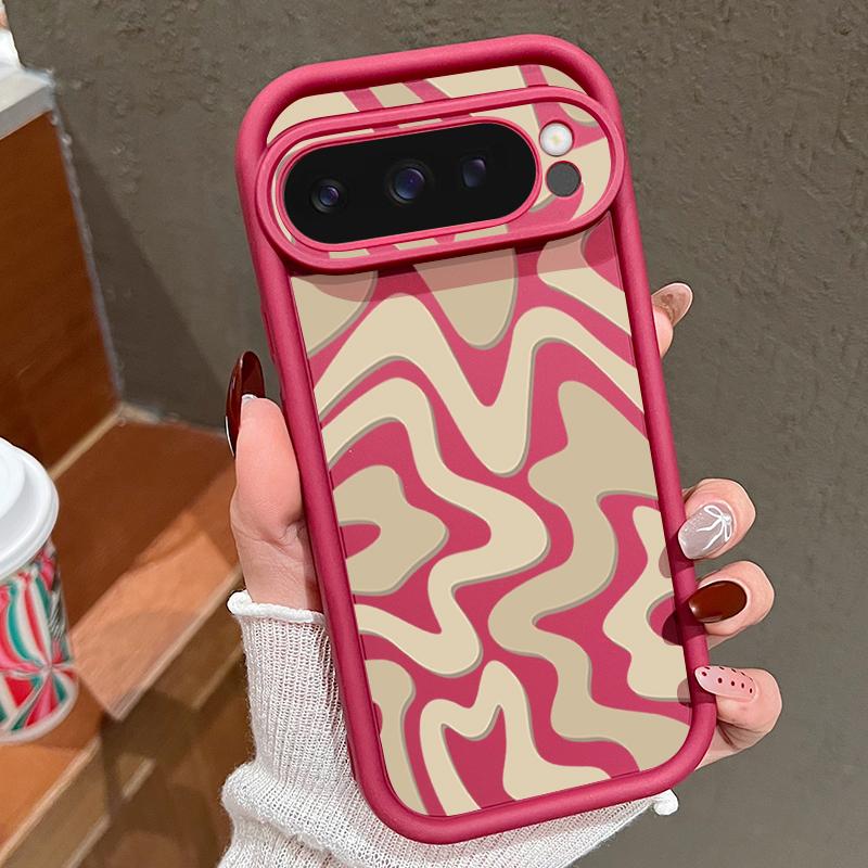 Soft TPU Phone Case For Google Pixel 10 8 7 Pro Pixel 9 10 Pro XL Stripe Patterned Silicone Back Cover For Google Pixel 9A 8A 7A