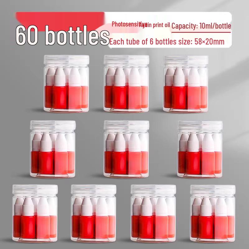 Quick-drying Photosensitive Red & Black Ink Refill for Stamping Pads