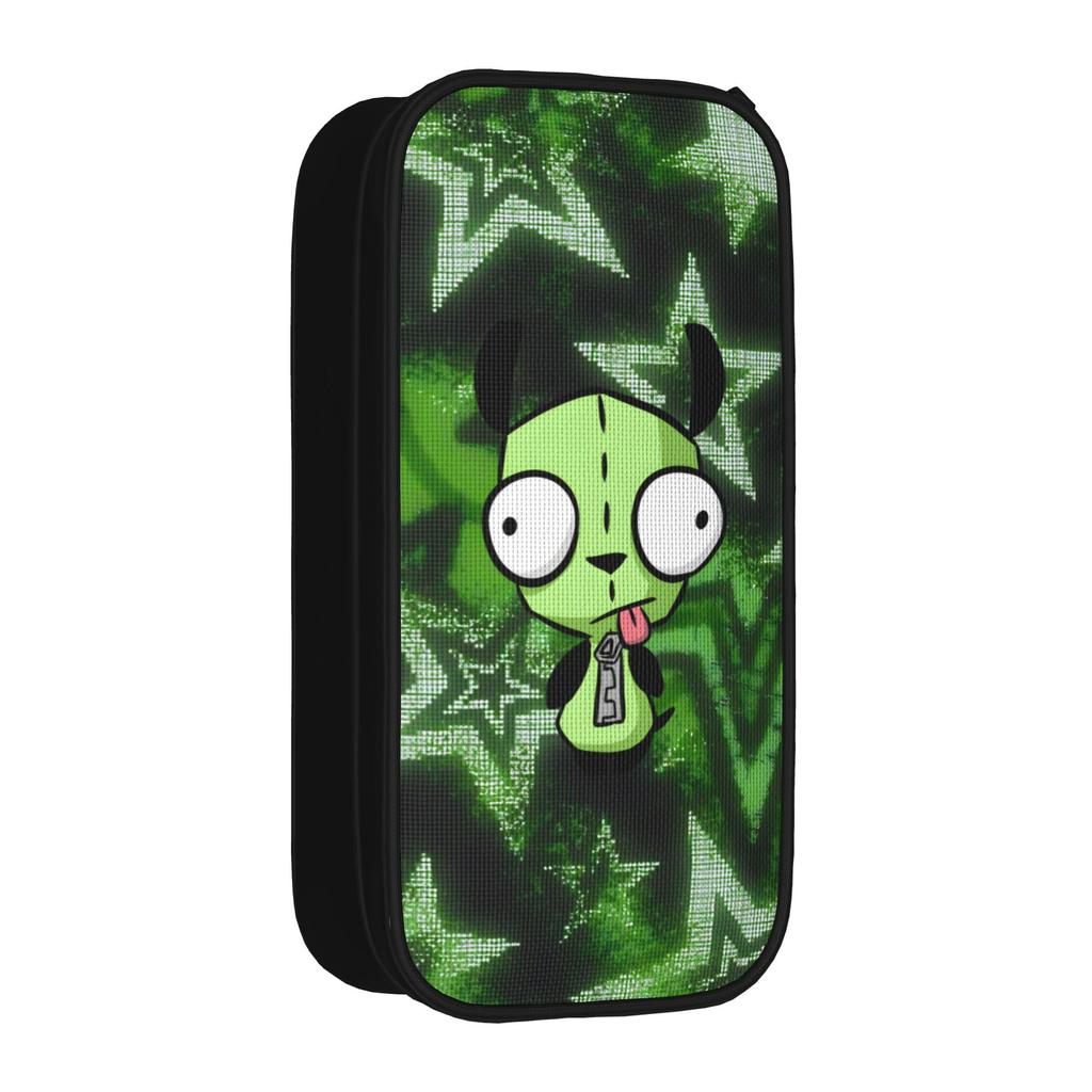 Gir Invaders Zim Cartoon Pencil Cases Classic Pen Bag Student Big Capacity School Supplies Cosmetic Pencilcases