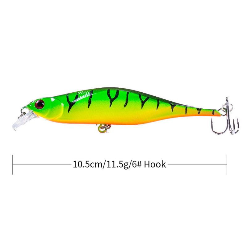 10.5cm11.5gSinking Minnow Long Casting Slow Sinking Bionic Bait for Bass, Sea Bass, Mandarin Fish, Special Lure Bait for Freshwa