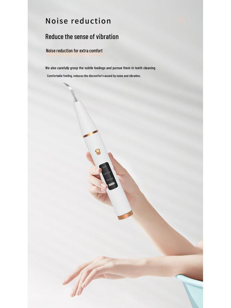 Portable Ultrasonic Electric Tooth Cleaner for Whitening and Tartar Removal at Home