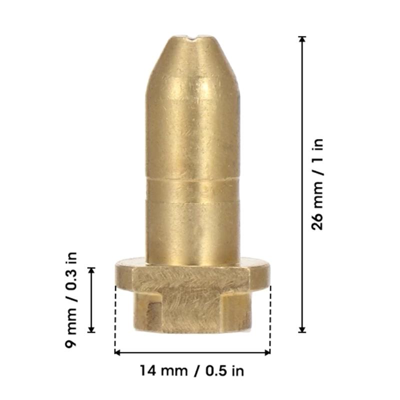 2 Pcs 1 Set Pressure Nozzle for KARCHER 5/6/7 Anti-corrosion Brass Adapter Nozzles Spray Nozzle Replacement Accessories