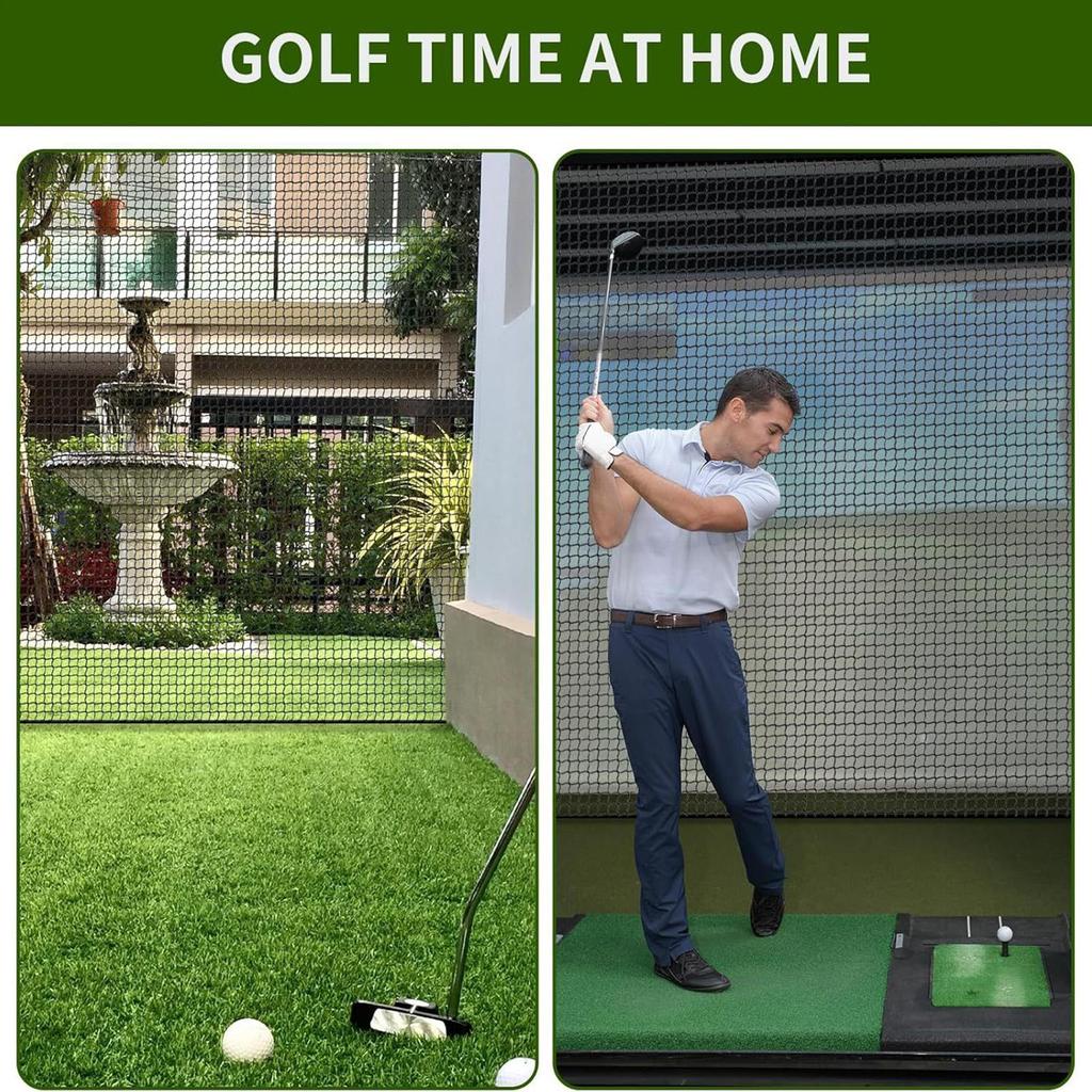Golf Net For Hitting 3x3m Golf Swing Practice Netting Ball Sports Trainer Aid Indoor Outdoor Exercise For Garage Garden Lawn