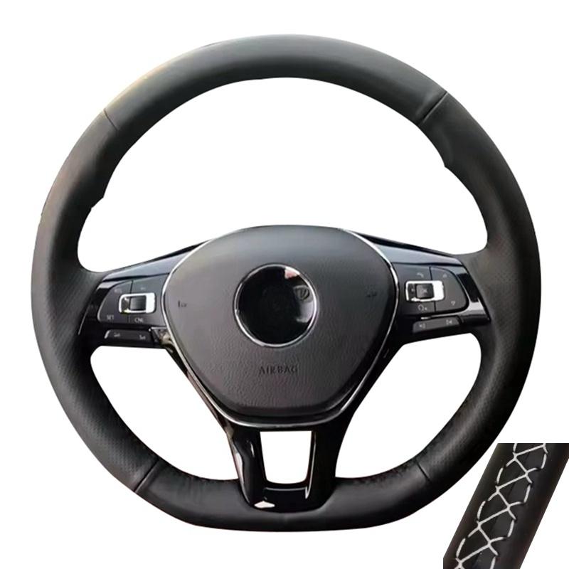 Microfiber Leather Steering Wheel Cover Car Steering Wheel Cover For Volkswagen Vw Golf 7 Mk7 New Polo Jetta Passat B8