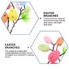 4Pcs Easter Egg Branches Realistic Artificial Colorful DIY Decoration for Party Photo Props Easter Branch Decor Supplies