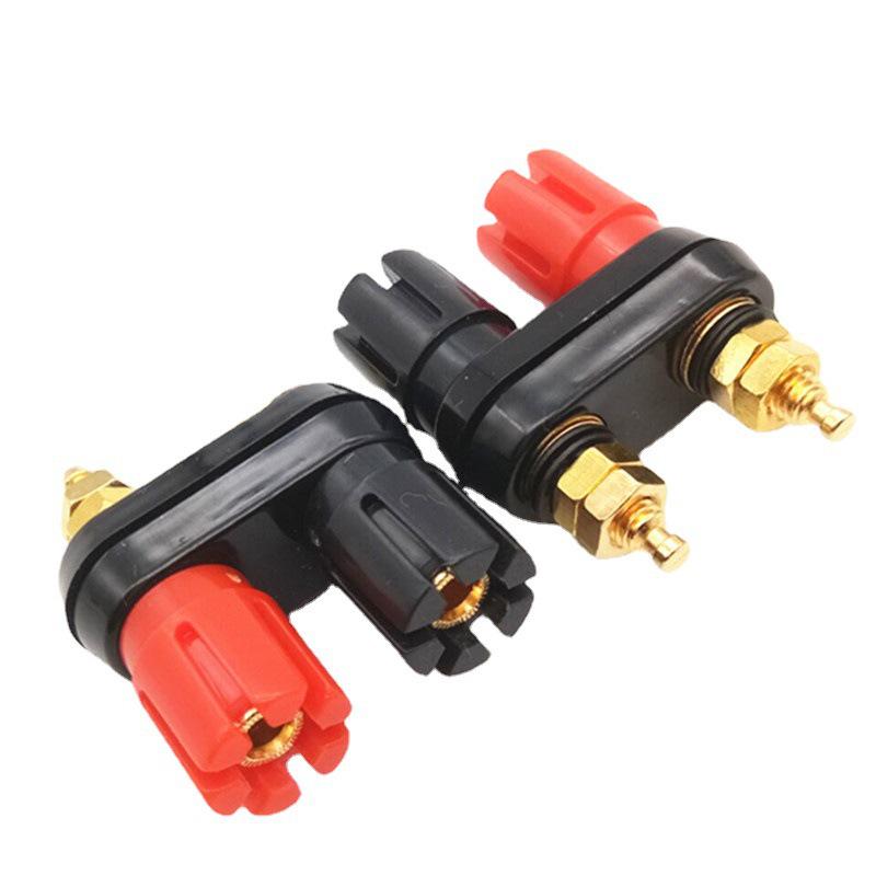 Vergoldete Doppelte Bananenstecker-Lautsprecherklemme - Rot & Schwarz