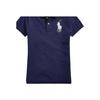 Polo Ralph Lauren Logo Embroidered Casual Slim Fit Short Sleeve Polo Shirt Women Tops Dark-Blue 211661697-002