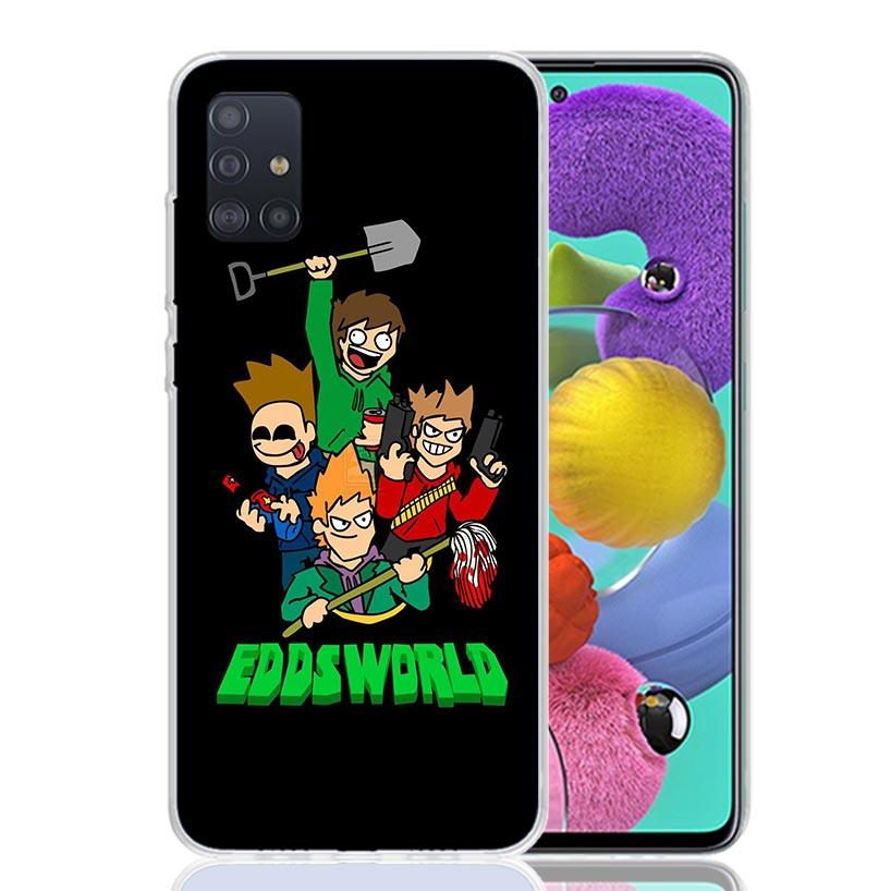 Anime Cartoon Eddsworld Phone Case for Samsung Galaxy A52 A51 A50S A12 A22 A32 A72 A10S A30S A31 A71 Note 20 Ultra 10 Plus S10 G