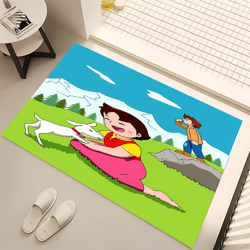 1pc Heidi1 Print Area Rug - Soft, Washable Non-Slip Indoor Mat, Living Room, Home Office Decorative Rug,Office Decorative
