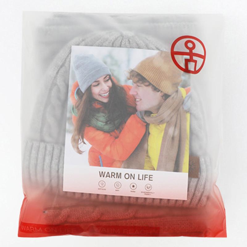 Womens Ladies Thick Knit Hat Scarf AND Touchscreen Gloves Set Knitted Winter