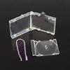 New DIY Mini CD Keychain Commemorative Album CD Player Key Holder Idol Peripheral Acrylic Blank Album Keyring Bag
