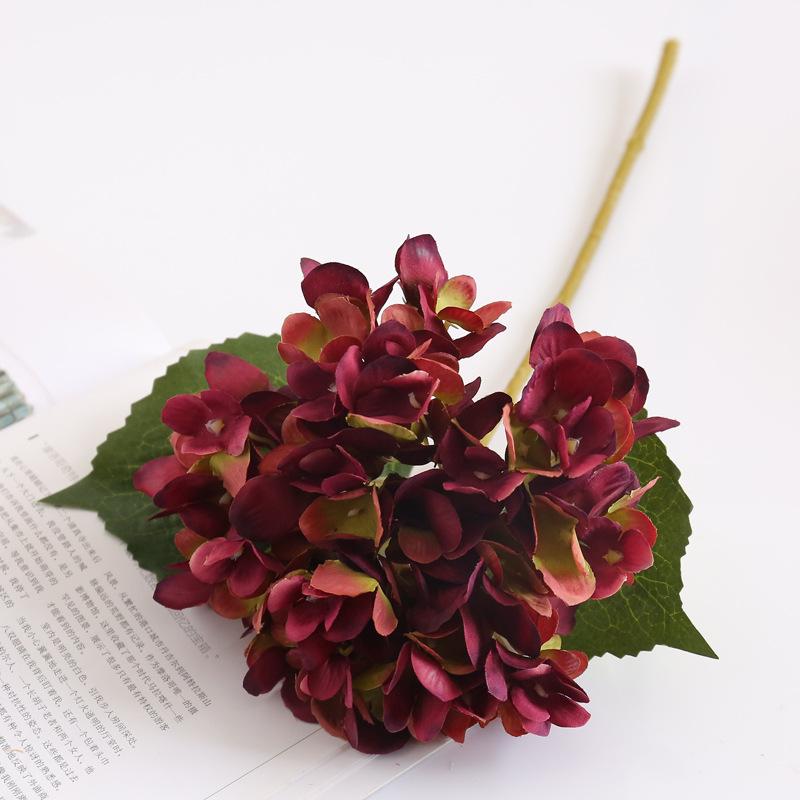 

Свадебная арка из шелковой гортензии в европейском стиле - Искусственные цветы для домашнего декора и фотосъемки малиновый