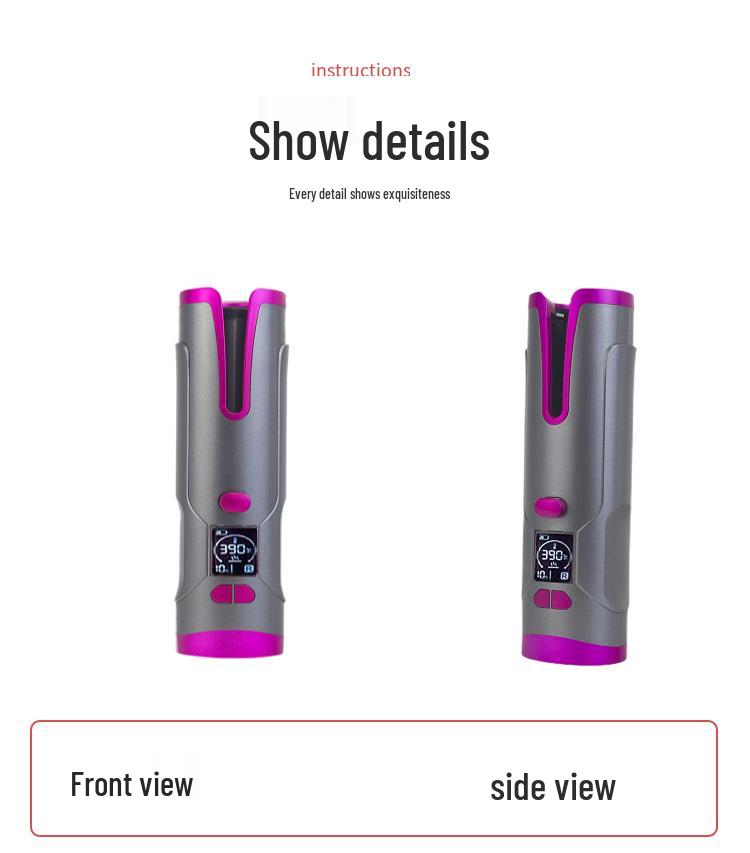 Wireless Automatic Mini Curling Iron with Smart Charging and Anti-Scald Technology