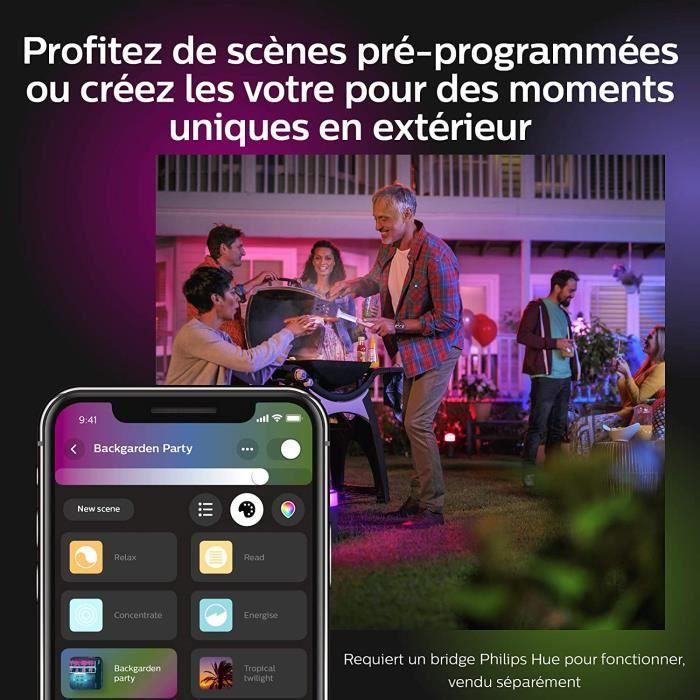 Philips hue white and color ambiance econic borne - noir