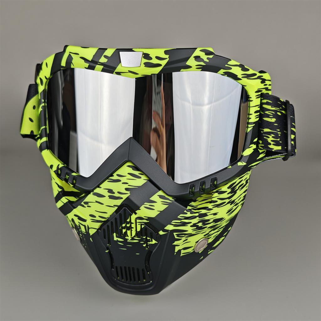Moto Snow Goggles Mask UV400 Outdoor Riding Men's Windproof Sand Goggles Helmet Mask Mask