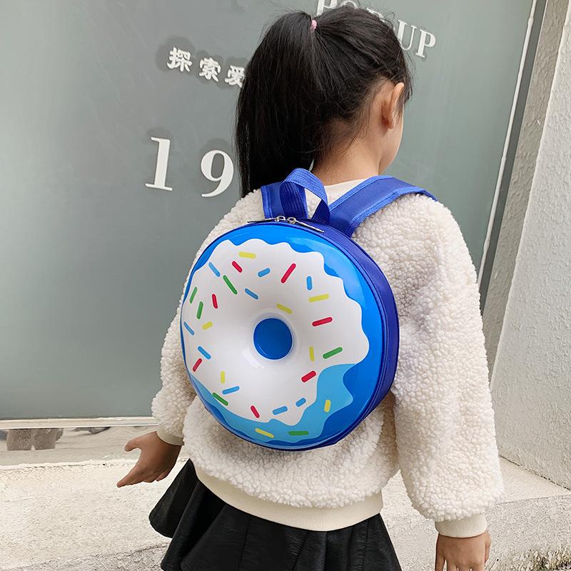 Playful Cute Donuts Children Backpack Waterproof Lightweight Design Kindergarten