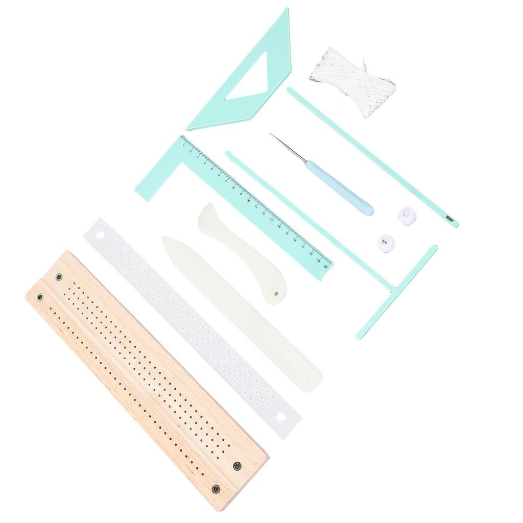 Bookbinding Supplies Kit Multifunctional Portable Bookbinding Scrapbooking Tool Set for Diary Mini Album