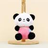 Cute Panda Plush Key Holder Soft Toy Adorable Bag Charm For Couples And Gifts