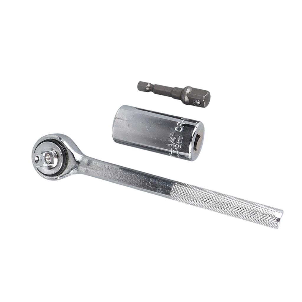 Socket Ratchet Wrench 7 To 19mm Universal Socket CVS High Strength Portable Ratchet Wrench Tool for Home Car Repair