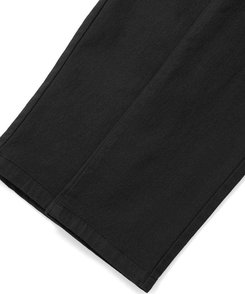 KULTE Men'S Fleece-Lined Elastic Waist Chino Pants Black