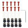 1 Set Red M5x16mm Windscreen Windshield Mounting Bolts Screws Kits Universal for Motorcycle Scooter Quad