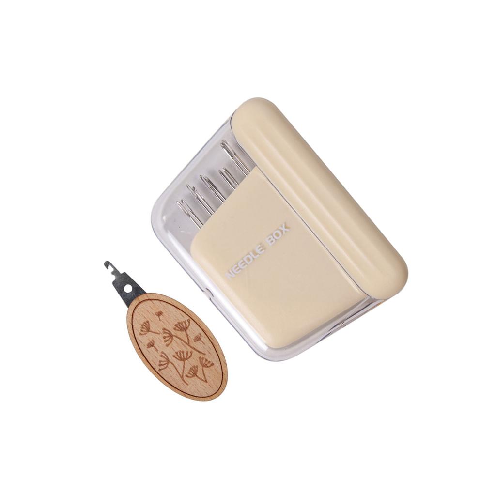 10Pcs Stainless Steel Sewing Needle with Magnetic Needle Holder Storage Case and Threader for Hand Quilting Embroidery