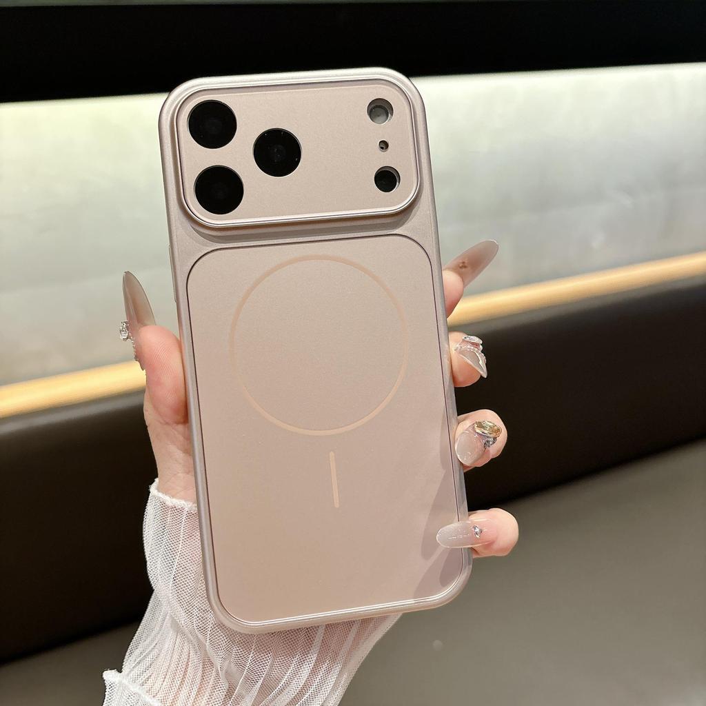 Custodia Magnetica per iPhone 17 Compatibile Transfrontaliera con Sensazione al Tatto di Pelle Opaca, Copertura Completa, Protezione Anti-Caduta per Apple 16 Pro Max